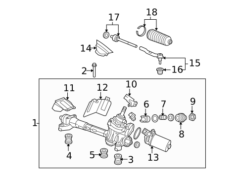 Steering Gear & Linkage for 2012 Honda Insight #0