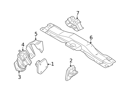 Engine & Trans Mounting for 1997 Mitsubishi Montero Sport #0