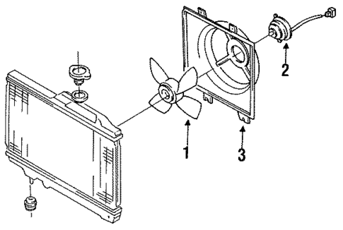 Fan for 1992 Mazda 323 #0