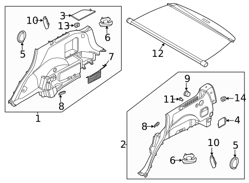 Interior Trim - Rear Body for 2023 Genesis GV80 #0