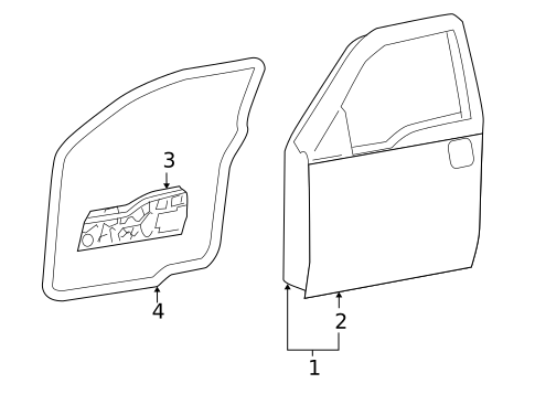 Door & Components for 2008 Ford F-150 #0