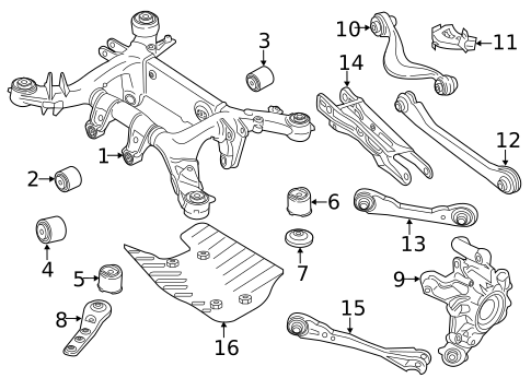 Rear Suspension for 2023 BMW M8 Gran Coupe #1