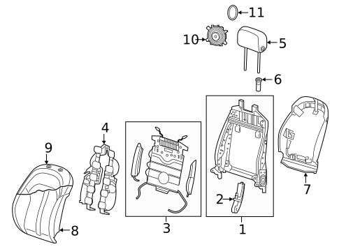 Front Seat Components for 2017 Audi A6 Quattro #3