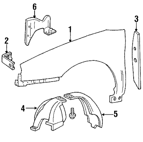Fender & Components for 1996 Ford Taurus #0