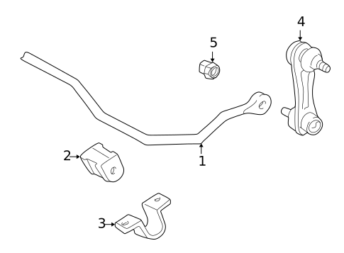 Stabilizer Bar & Components for 2000 Toyota Corolla #1