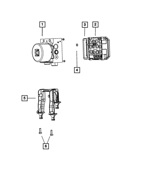 Hydraulic Control Unit, Brake Tubes and Hoses for 2011 Chrysler 300 #3