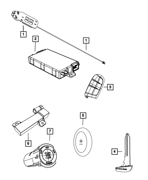 Keys, Modules and Engine Controllers for 2020 Dodge Journey #0