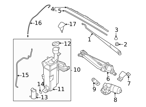 Wiper & Washer Components for 2025 Hyundai Elantra N #0