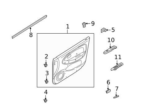 Switches, Solenoids & Actuators for 2004 Kia Rio #0