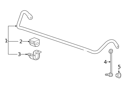 Stabilizer Bar & Components for 2018 Cadillac CTS #2