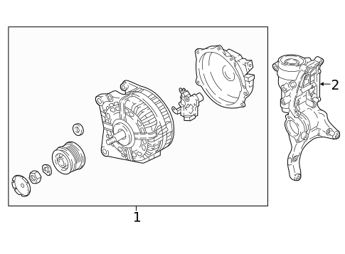 Alternator for 2021 Volkswagen Passat #1