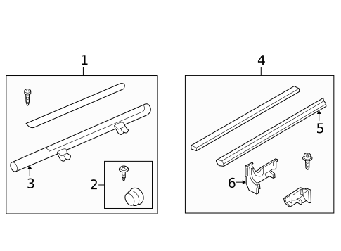 Exterior Trim - Pillars for 2007 Honda CR-V #1