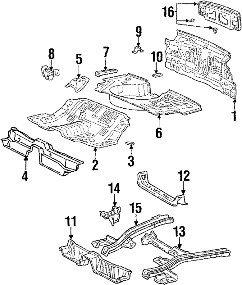 Rear Body for 1992 Toyota Celica #0