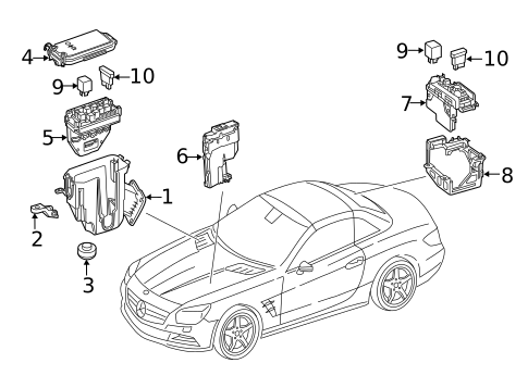 Fuse & Relay for 2015 Mercedes-Benz SL63 AMG #0