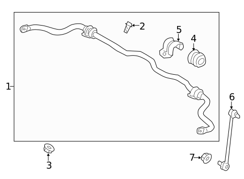 Stabilizer Bar & Components for 2014 Hyundai Elantra GT #0