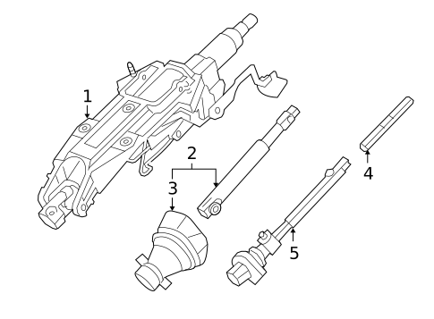 Steering Column Assembly for 2012 Cadillac CTS #0