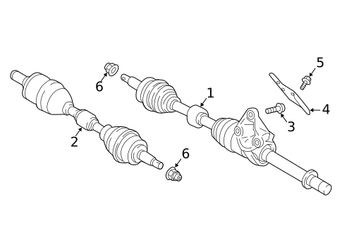Drive Axles for 2019 Mitsubishi Eclipse Cross #1
