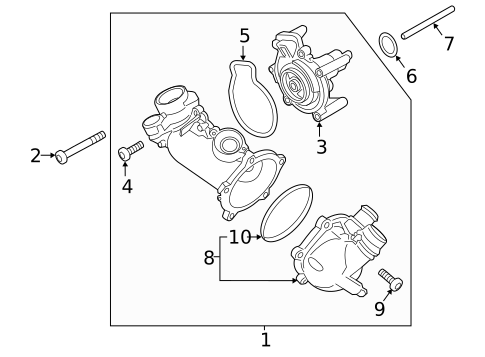 Water Pump for 2017 Audi RS7 #0