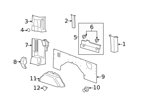 Interior Trim - Side Panel for 2021 Ford Transit-150 #12