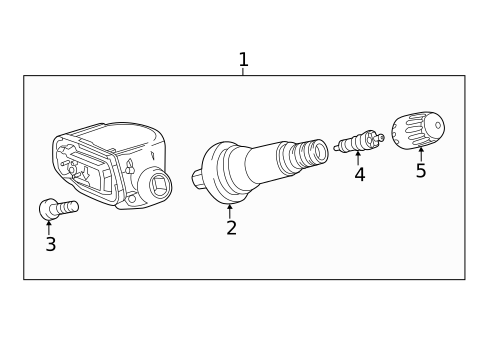 Tire Pressure Monitor Components for 2022 Cadillac CT4 #0