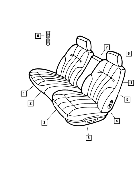 Front Seats and Attaching Parts for 2003 Chrysler 300M #0