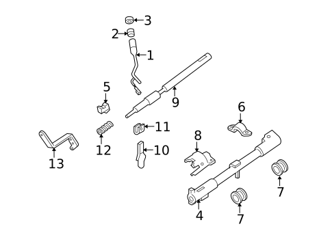 Gear Shift Control for 2008 Ford E-150 #0