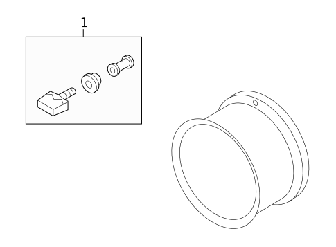 Tire Pressure Monitor Components for 2009 Nissan Cube #0