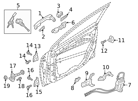 Front Door for 2021 Hyundai Ioniq #1