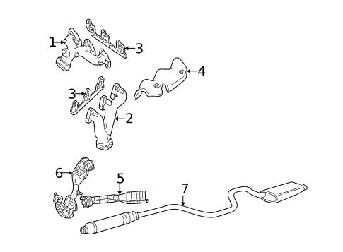 Exhaust Components for 2005 Mercury Sable #0