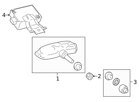 Tire Pressure Monitor Components for 2016 Lexus RX450h #0