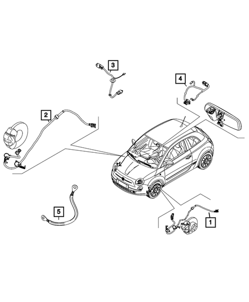 Wiring, Body and Accessories for 2024 Fiat 500E #6