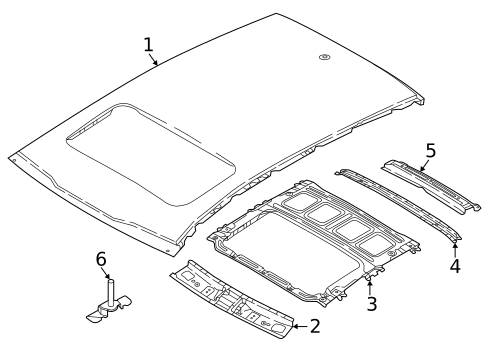 Roof & Components for 2023 Kia Niro EV #1