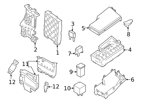 Fuse & Relay for 2014 Ford Transit Connect #0