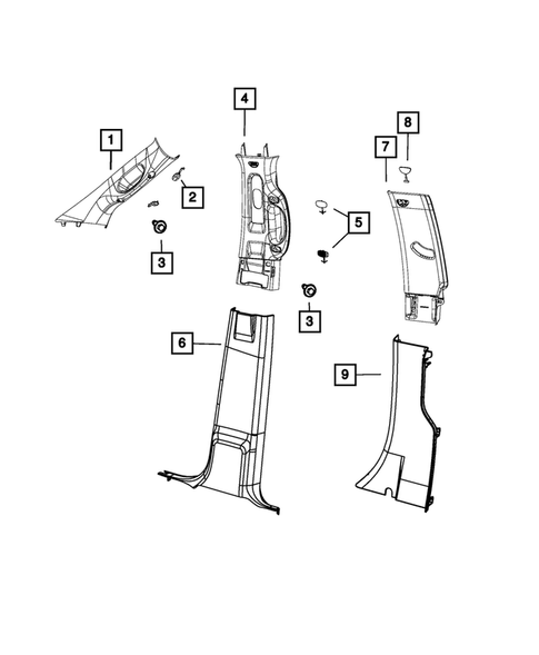 Panels - Moldings - Scuff Plates, Pillar, Cowl, 1/4 Panel Trim and Cargo Covers for 2023 Ram 1500 Classic #0