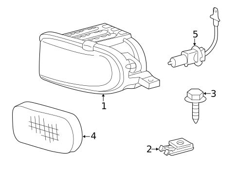 Bulbs - Chassis for 2003 Mercedes-Benz SLK 230 #3