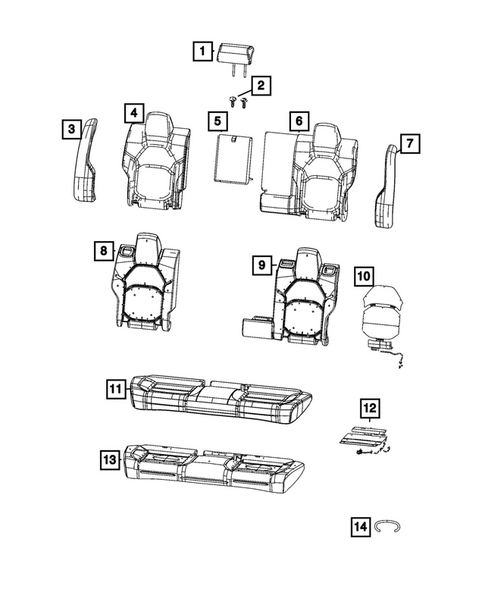 Rear Seats - Second Row for 2024 Dodge Charger Daytona #0