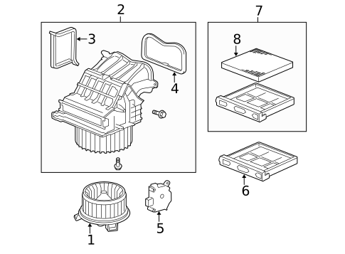 Blower Motor & Fan for 2010 Honda Civic #0