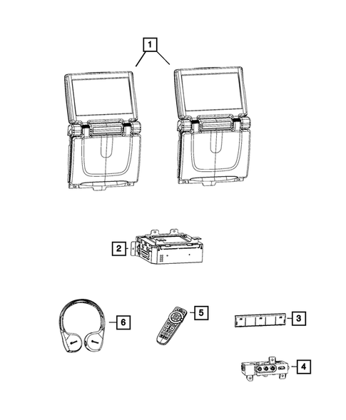 Radio, Antenna, Speakers, DVD, and Video systems for 2022 Dodge Durango #2