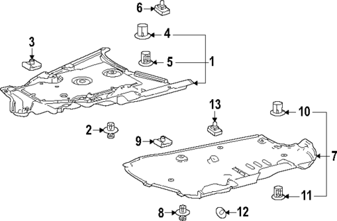 Under Cover & Splash Shields for 2023 Lexus RX500h #1