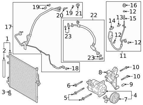 A/C Flow Restrictors for 2022 Ford Ranger #0