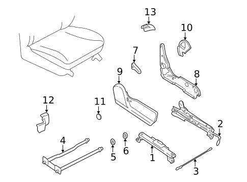 Tracks & Components for 2003 Subaru Impreza #1