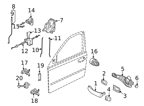 Lock & Hardware for 2008 Saab 9-3 #0