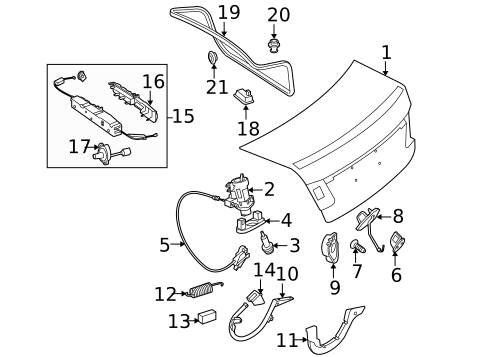Trunk for 2013 Mercedes-Benz E400 #3