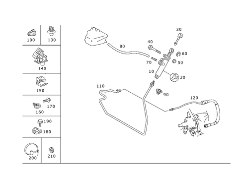 Pedal Assembly Hydraulics for 2000 Mercedes-Benz E 430 #0