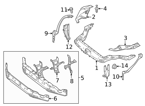Radiator Support for 2019 Mercedes-Benz SLC43 AMG #0