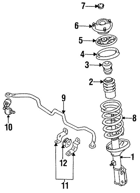 Suspension Components for 1993 Mitsubishi Expo #1