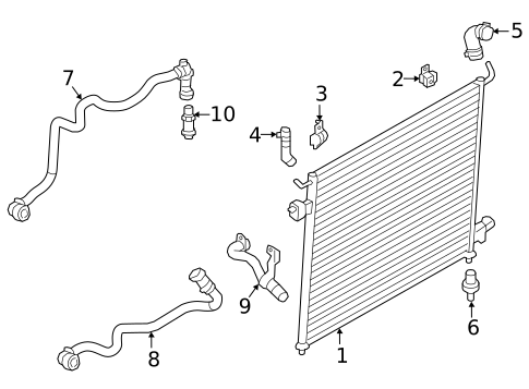 Radiator & Components for 2021 Land Rover Range Rover Sport #3