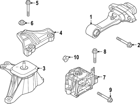 Engine & Trans Mounting for 2025 Kia Sportage #0