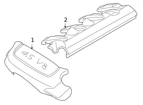 Engine Appearance Cover for 2006 Porsche Cayenne #1