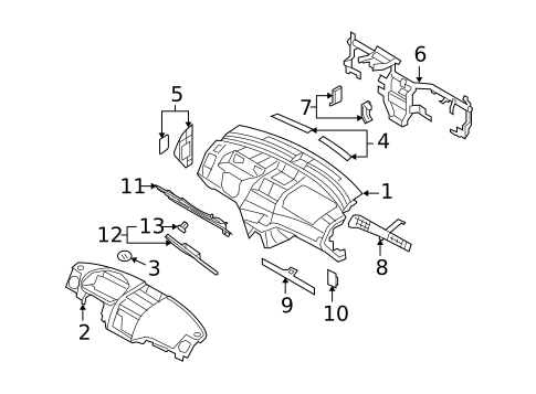 Instrument Panel for 2009 Pontiac G3 #0